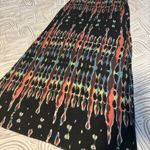 Bisou Bisou Multi-Colored Stretch Maxi Skirt